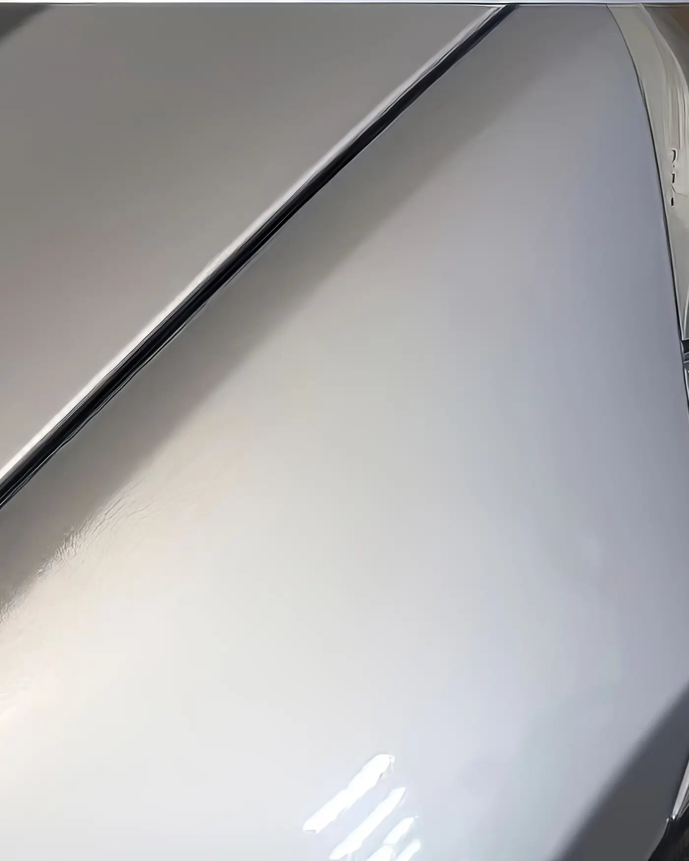 After: Crease along a silver panel