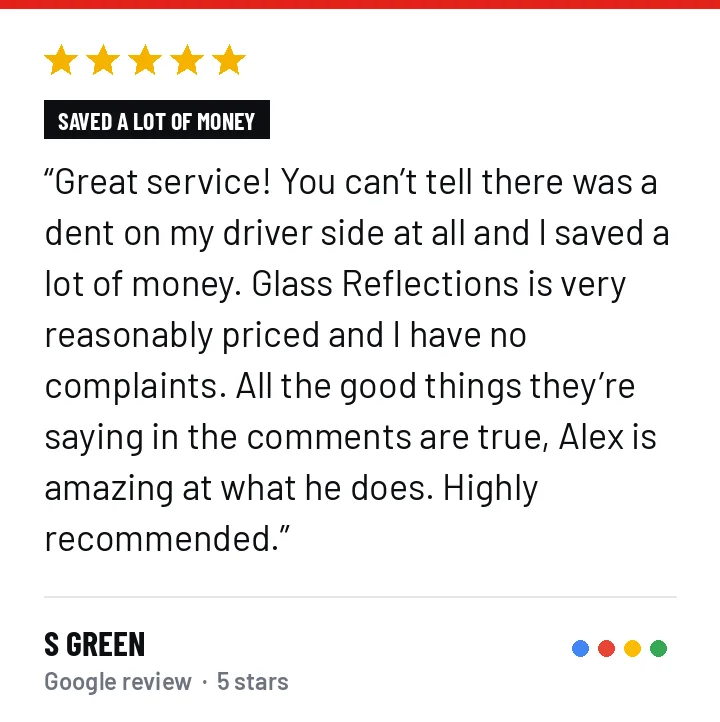 5-star Google review from S Green